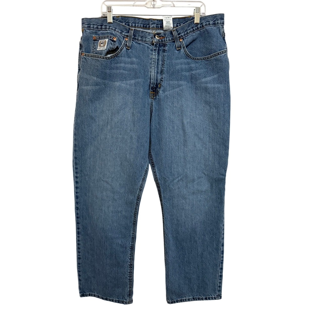 Cinch Men Jeans 38x30 Blue Medium Wash Relaxed Fit Denim Western Workwear Cowboy